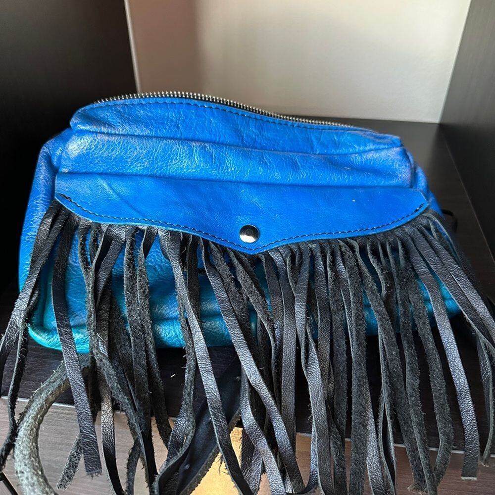 Custom Handmade Leather Bird Trouble Nayita Hip Bag with Strap